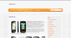 Desktop Screenshot of lg-optimus-one.cz